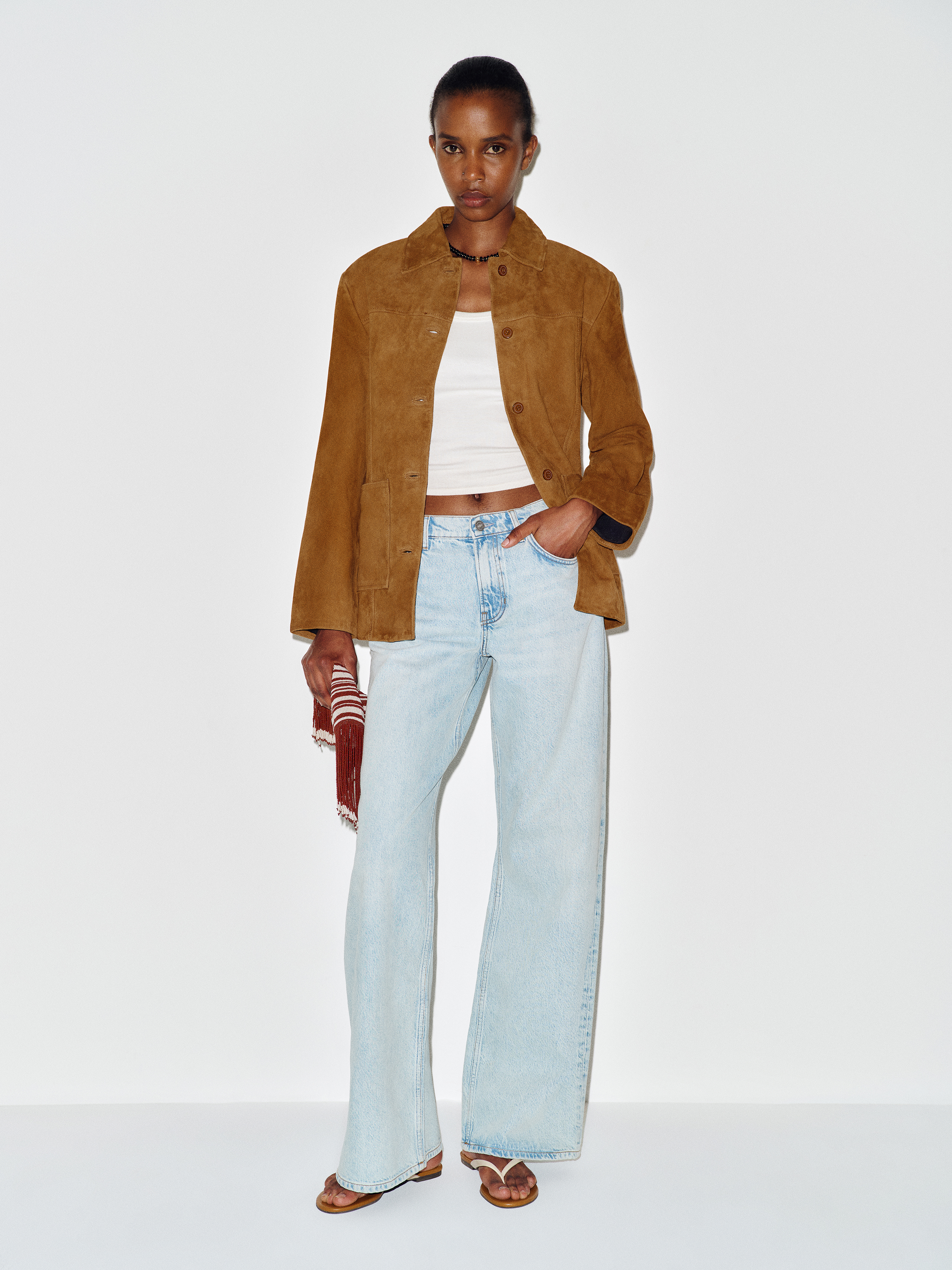 Veste-chemise en daim Veda Lincoln